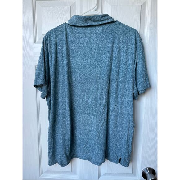 Arizona Jean Company Polo Shirt XL Men's Blue Marble Short Sleeve - Picture 3 of 3
